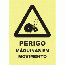Perigo m&aacute;quinas em movimento