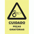Cuidado pe&ccedil;as giratorias 