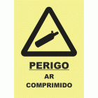 PERIGO AR COMPRIMIDO