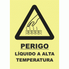 PERIGO LIQUIDO A ALTA TEMPERATURA