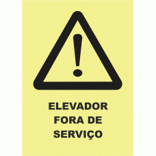 ELEVADOR FORA DE SERVI&Ccedil;O