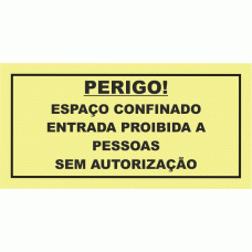 Perigo Espa&ccedil;o confinado