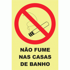 N&Atilde;O FUME NAS CASAS DE BANHO