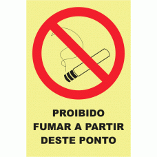PROIBIDO FUMAR A PARTIR DESTE PONTO