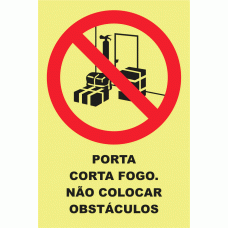 PORTA CORTA FOGO N&Atilde;O COLOCAR OBST&Aacute;CULOS