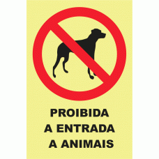 PROIBIDA A ENTRADA DE ANIMAIS