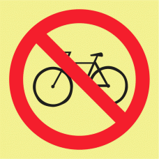 PROIBIDA A CIRCULA&Ccedil;&Atilde;O DE BICICLETAS 