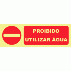 PROIBIDO UTILIZAR &Aacute;GUA