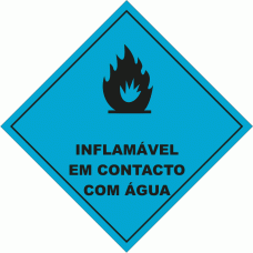 INFLAM&Aacute;VEL EM CONTACTO COM &Aacute;GUA