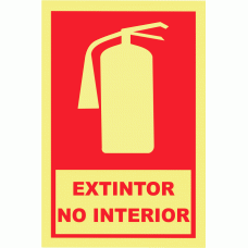 Extintor no interior 