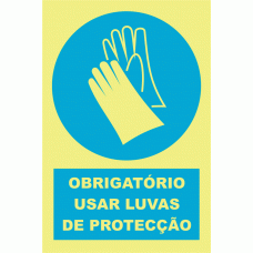 Obrigat&oacute;rio  usar luvas de protec&ccedil;&atilde;o 