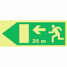 Saída a 25 m ESQUERDA