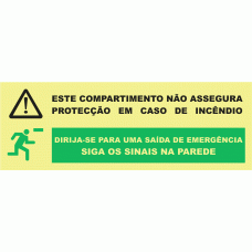 ESTE COMPARTIMENTO NÃO ASSEGURA PROTECÇÃO EM CASO DE INCÊNDIO 