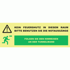 KIEN FEUERSHUTZ IN DIESEM RAUM BITTE BENUTZEN SIE DIE NOTAUSGÃNGE