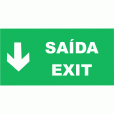 SAÍDA (LEGENDA EM INGLÊS)